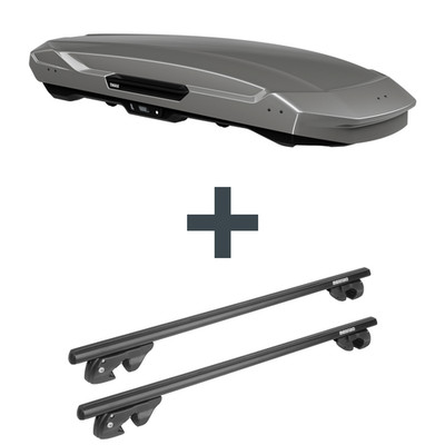 Dachbox Thule Motion 3 XL Low + Dachträger für Audi A4 Allroad Typ 8K/B8 Top