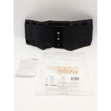 Copper Fit Adult Size Adjustable Elite Air Back Support Belt Compression Black