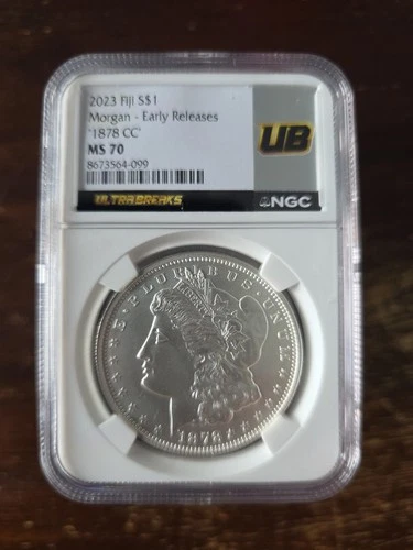 Ryder 2023 Fiji S 1878 CC Morgan Dollar Early Releases NGC MS 70 ULTRA BREAK!!!!