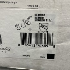 Kohler 22020-4-BL Tempered 1.2 GPM Widespread Bathroom Faucet, Matte Black