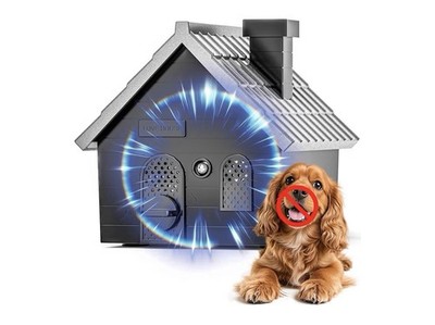 LOVE HOUSE Ultrasonic Anti Barking Device, 50 ft Range, Weatherproof