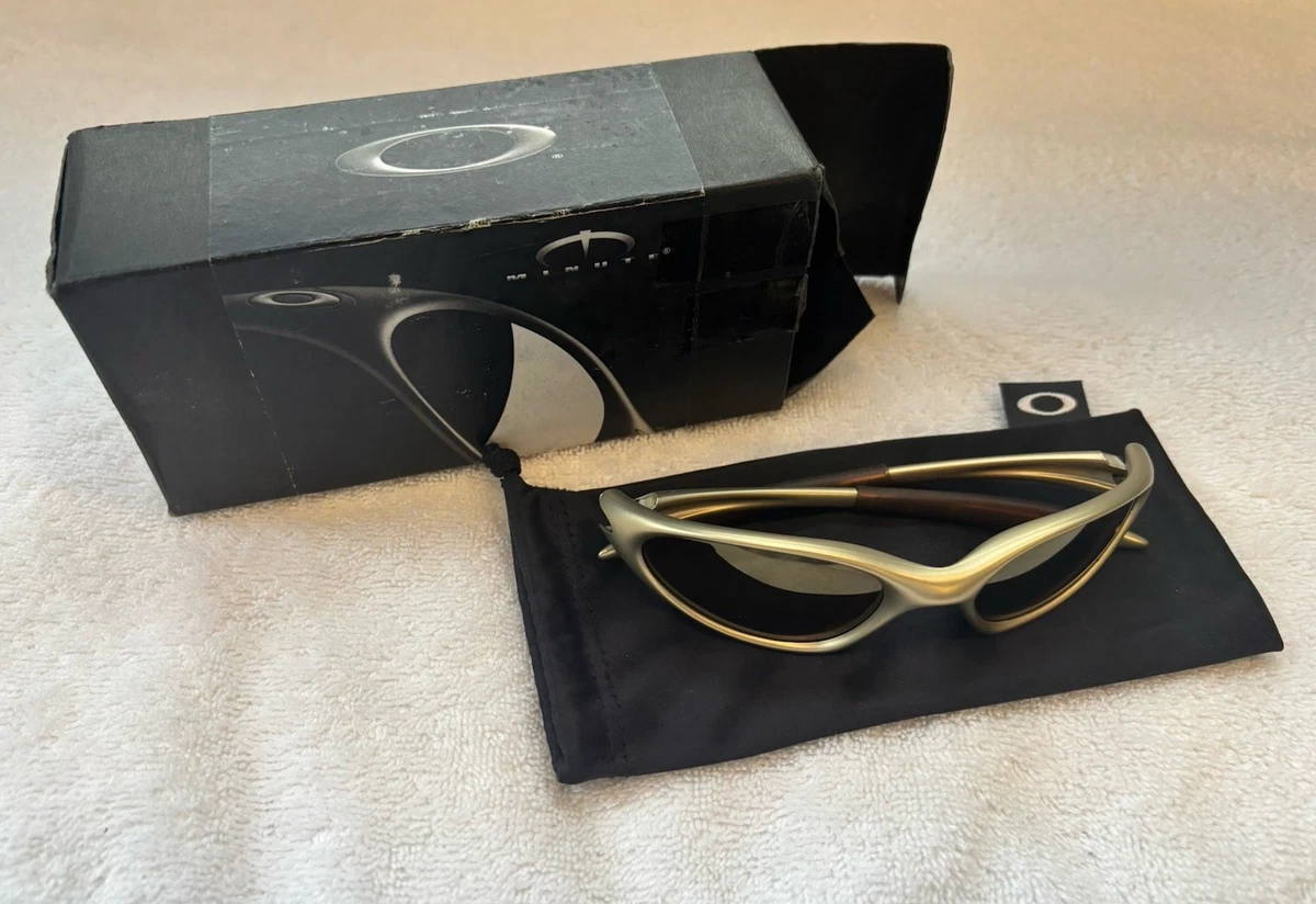 OAKLEY MINUTE ゴールド　FMJ サングラス　オークリー　廃盤 Oakley Minute Vintage SUnglasses Gold Color Frame Brown Color Lens