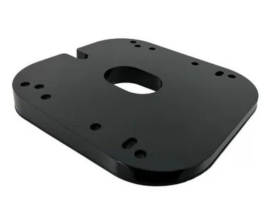 Seaview RW42BLK 4° Wedge Mount Base Plate for Closed-Dome Radars (Black)