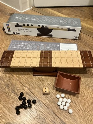ROCK ME ARCHIMEDES Strategisches Brettspiel aus Holz, Marbles the Brain Store