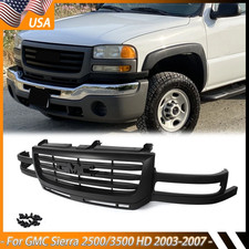 Matte Black Front Bumper Grille Assembly For 2003-2006 Gmc Sierra 2500 3500 Hd Matte Black Front Bumper Grille Assembly For 2003-2006 Gmc Sierra 2500 3500 Hd