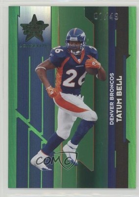 2006 Leaf Rookies & Stars Longevity Emerald 1/49 Tatum Bell #34 0af