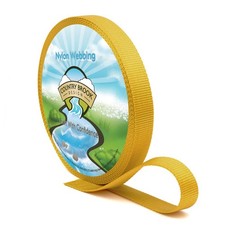 Country Brook Design  3/4 Inch Gold Heavy Duty Nylon Webbing, 20 Yards