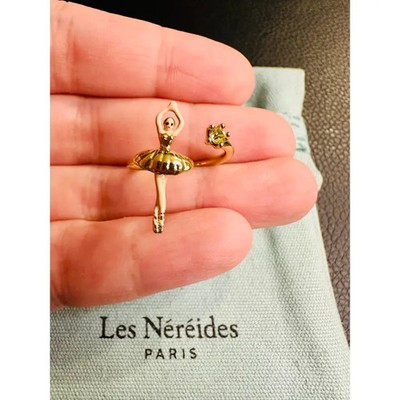   Les Néréides Ring Ballerina Gold Strass Schmuck Tanz Ballett Poetik