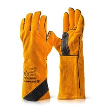 Beeswift Premium Golden Welders Stulpenhandschuhe 16" Gold