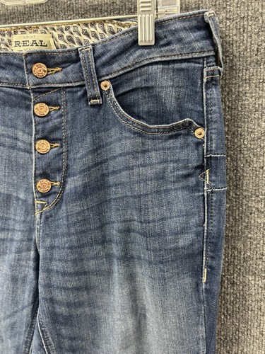 Ariat Jeans Womens 30L Blue Real High Rise Straight Leg Medium Wash Denim 33.5” - Picture 4 of 15