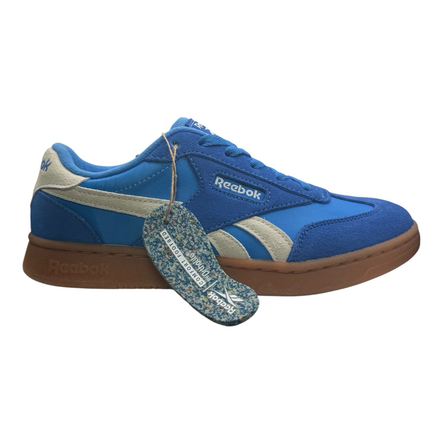 Reebok Classic Retro Sneakers Blue Gum Sole Suede Textile Women Shoes NEW thumbnail 5