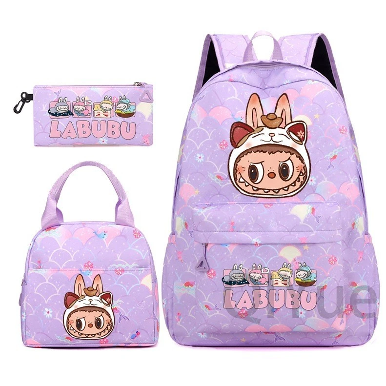 Labubu Backpack Set, Back to School Gift for Kid