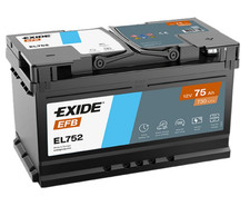 Batteria Auto Exide EFB EL752 12V 75Ah 730A EN LB4 Polarità DX  Start&Sto 2026!!