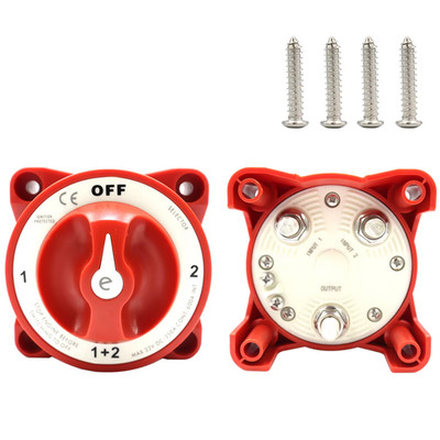 9001E e-Series Battery Switch 4 Position Selector Red Heavy Duty Marine