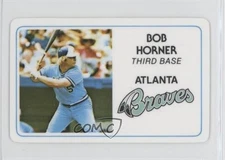 1981 Perma-Graphics/Topps Credit Cards Bob Horner #125-006