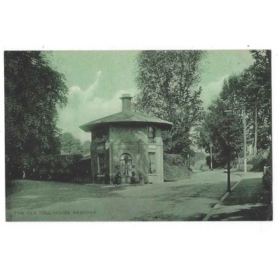 ANDOVER Old Toll House, Weyhill Road, Hampshire Postkarte postalisch gebraucht 1908