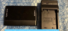 SONY CyberShot DSC-T77 Digital Camera Black Tested w/ Charger Japanese only