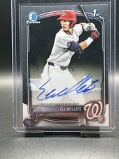 2025 Bowman Draft #CPA-EW Eli Willits 1st Chrome Auto Nationals Base