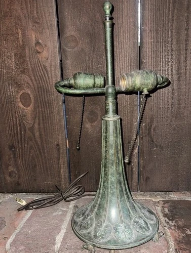 Antique Bradley & Hubbard   Lamp  Base Handel - Tiffany Studios Era Hubbell