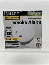 Smart Electrician Battery Powered Smoke Alarm - i9040 3582279 NEW In Box