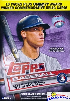 2017 Topps Update Baseball HUGE EXCLUSIVE Blaster Box-RELIC! Aaron Judge RC YR!
