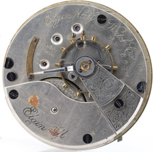 ELGIN 2216618 GRADE 43, 18s 11j POCKET WATCH MOVEMENT, FOR REPAIR M6 