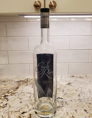Eagle Rare Bourbon Whiskey 1.75L Empty Unrinsed Bottle with Cork 10 yr