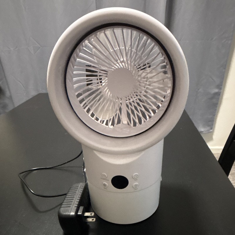 Portable Tabletop Fan / evaporative cooler H2002 White 24V 30W 3-Speed 