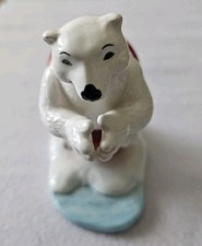 Coca Cola Ceramic Polar Bear Figurine "Always Diving"