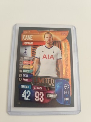 Match Attax 2019/20 UK Harry Kane Limited Edition Bronze #LE6B Tottenham Hotspur