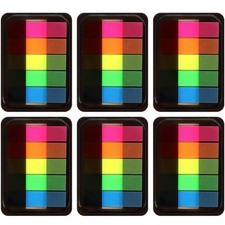 600PCS Sticky Index Tabs Transparent Sticky Page Markers Notes Book Markers S...