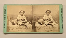 South Carolina G.N. Barnard Stereoview Photo Champion African American Boy Black