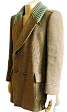 MANTEAU VINTAGE LAINE et POIL de CHAMEAU  HOMME T 48