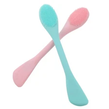 2 Pcs Silicone Face Washing Brush For Deep Cleansing And Facial Massage