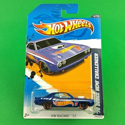 2012 Hot Wheels #174  '70 Dodge Hemi Challenger #/10 HW Racing '12  Red Rim PR5