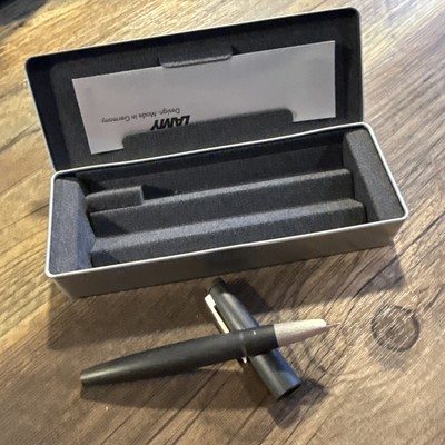 Lamy 2000 Black  w/Stainless Steel Clip Fountain Pen Medium Nib