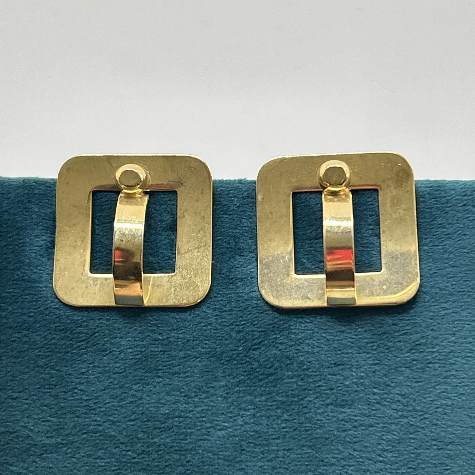 Boucle D’oreille vintage fantaisie Doré  Clips