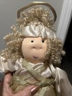 Vtg Little Souls 2004 Cloth Christmas Angel Doll Sky/Celeste With Tag 15" — photo 3
