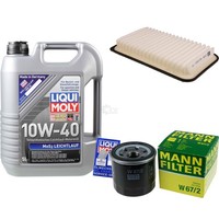 Mann Inspektionspaket 5L Liqui Moly 10W-40 FüR Suzuki Splash 1.2 VVT 1.0