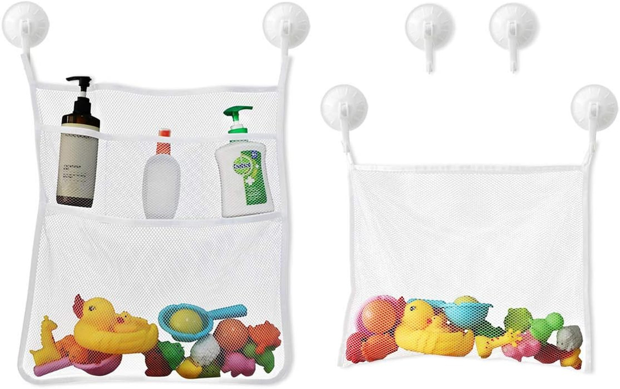 Bath Toy Organizer Mesh Storage Organizer Baby Shower Toys B