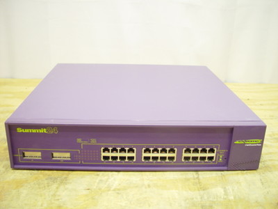 Extreme Networks Summit 24, 24-Port 10/100Base-TX Switch, 2x Gbic