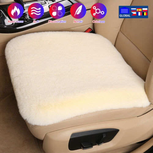 Faux Sheepskin Car Seat Covers Warm Front Seat Bottom Cushions for Jeep Cherokee - Picture 17 of 22
