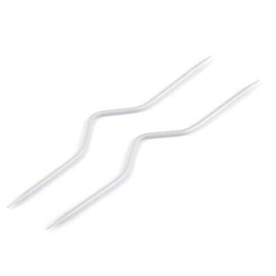 2 Zopfstricknadeln - 13,3 cm - Ø 2,5mm Zopfmusterstricknadeln Zopfnadeln Muster