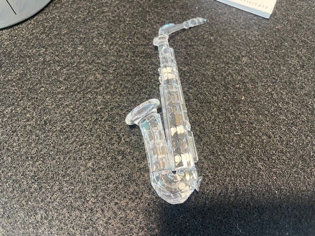 Swarovski 7477NR000007 Crystal Saxophone Figurine  