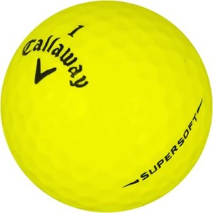 Callaway Supersoft Yellow Used Golf Balls, Near Mint Condition, AAAA Quality
