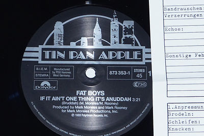 FAT BOYS -If It Ain't One Thing It's Anuddah- 12'' Tin Pan Apple Archiv-Copy mint