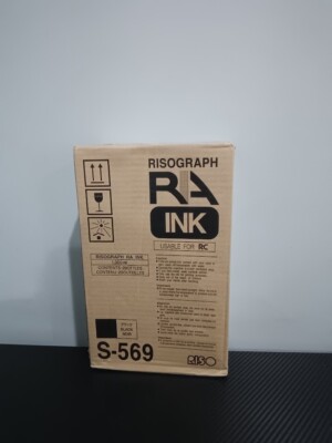 Riso S-569 Black Ink Cartridge 2-Pack OEM