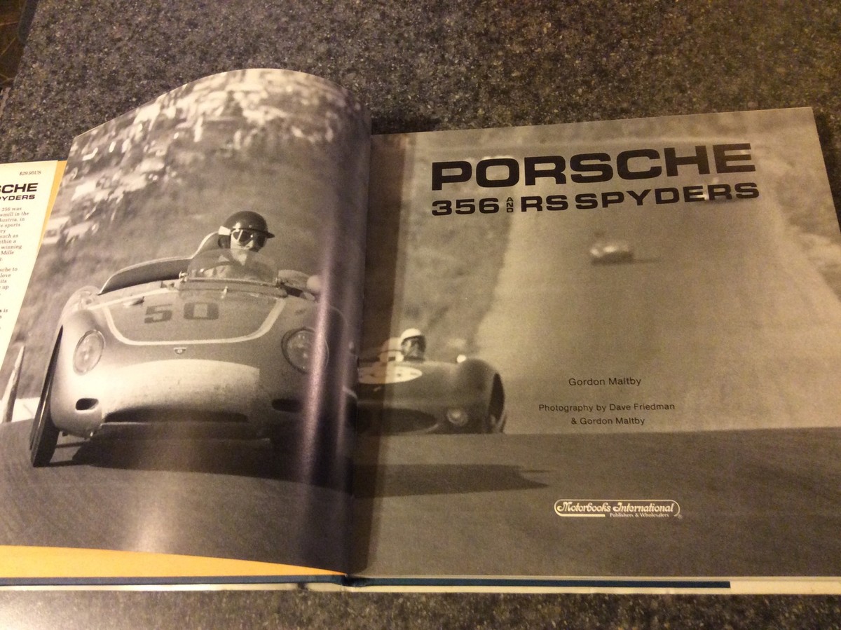 Porsche 356 and RS Spyders by Gordon Maltby 1991 Hardcover | eBay