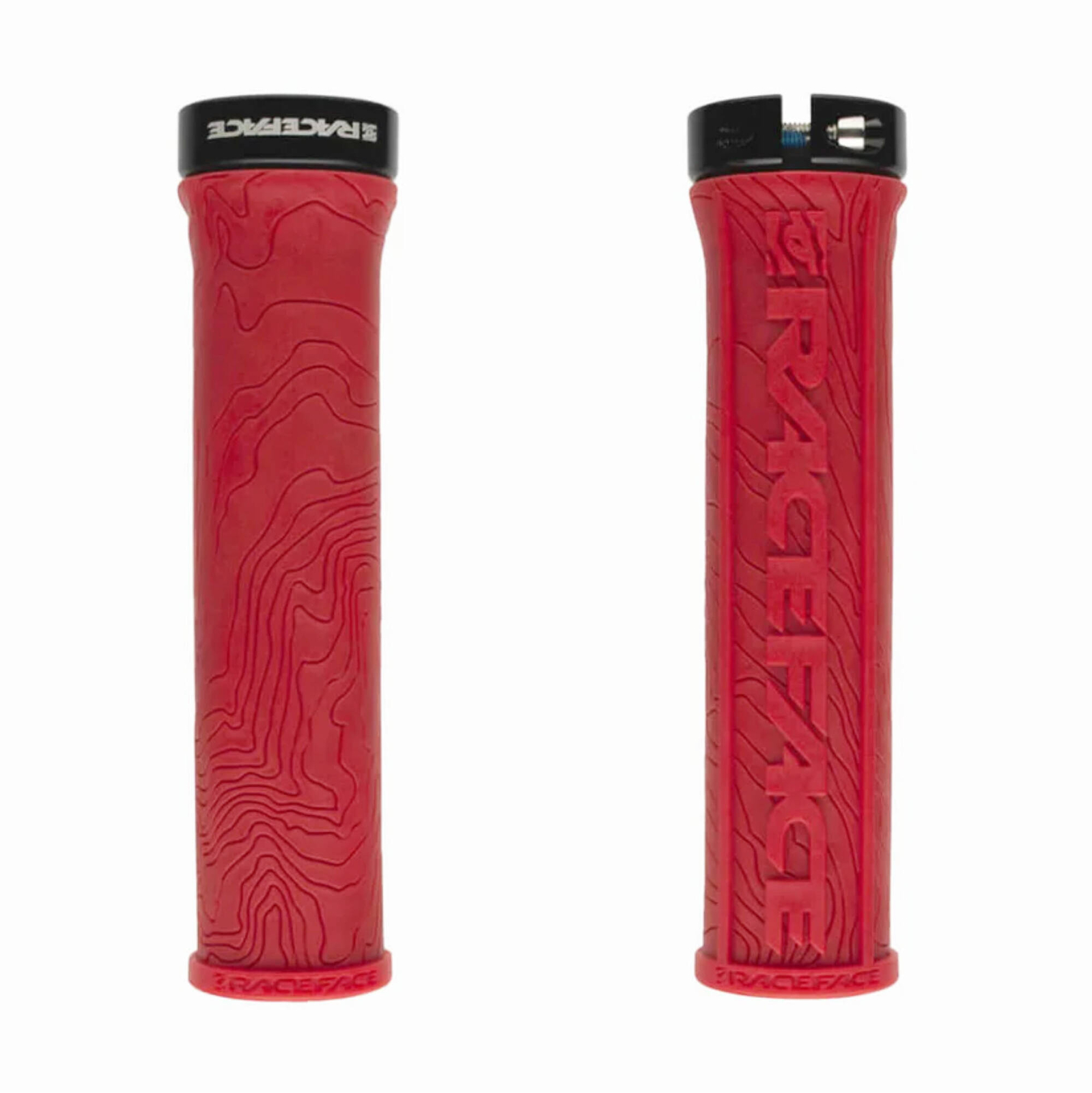 Race Face Red Half Nelson MTB Handlebar Grips Taglia unica