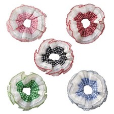 Big Bun Hair Scrunchy Updo Headpiece Fabric Lace Hair Tie Lady Elegant Headdress